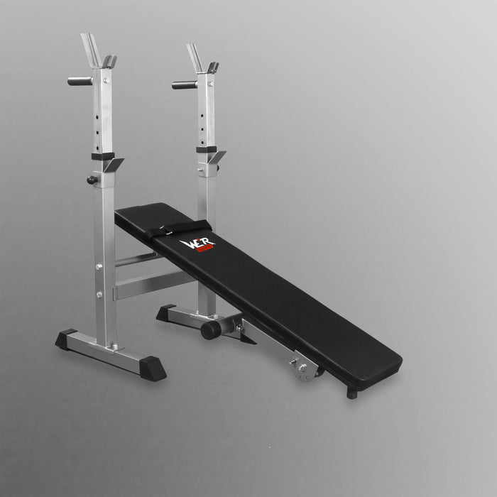 WeRSports XBench 3 flat weight bench with rack