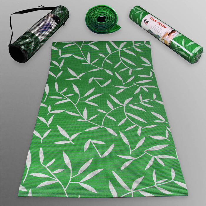 green YogaFlex Yoga Mat Pattern from WeRSports