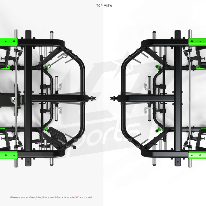 MaxiLift Foldable Crossfit TM Power Rack top view