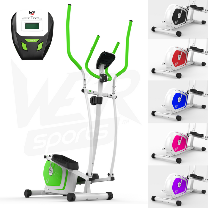 green0 1 Green revxtreme vibe magnetic elliptical cross trainer by we r sports