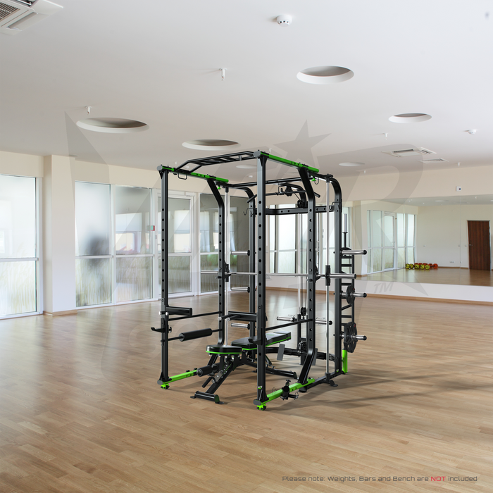 MaxiLift Foldable Crossfit TM Power Rack ride side view