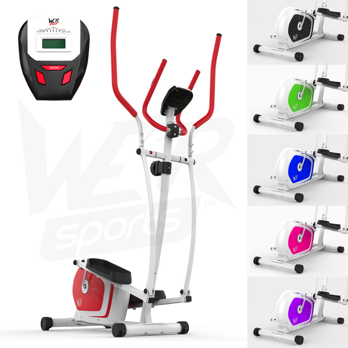 red0 1 1 Red revxtreme vibe magnetic elliptical cross trainer by we r sports