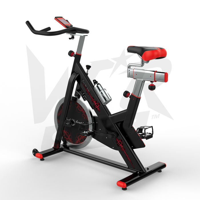 RevXtreme VenomX Indoor Cardio Spin Exercise Bike red and black