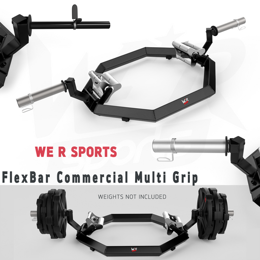 FlexBar Commercial Multi Grip Super Hex Trap Bar Dead Lift & Shrug Bar from WeRSports