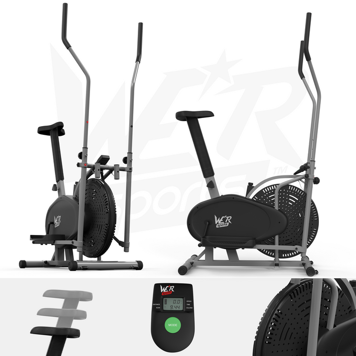 RevXtreme cross trainer and exercise bike silver from WeRSport