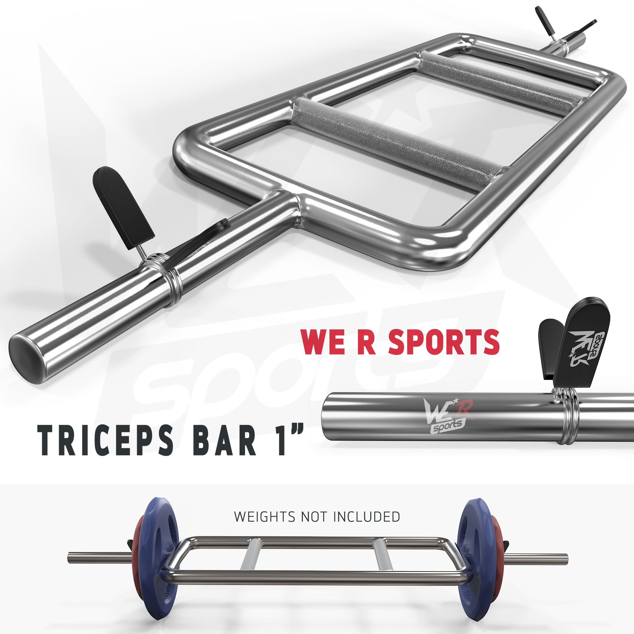 FlexBar Triceps bar with spring Collars