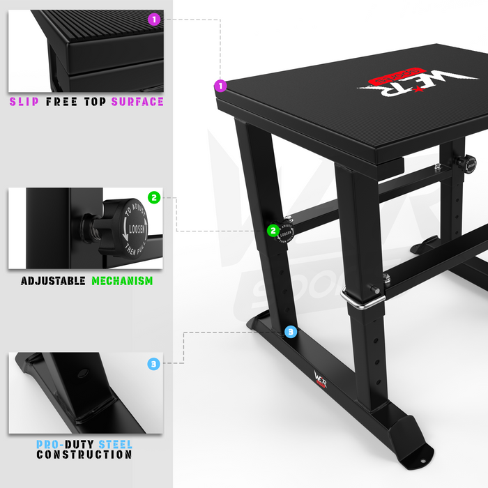 Adjustable Plyometric Box BLACK