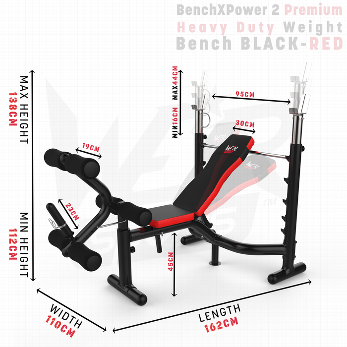 BenchXPower height width and length dimensions