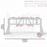 NextGen ChinUpFlex Wall Mounted Bar Multi Grip Chin Up dimensions