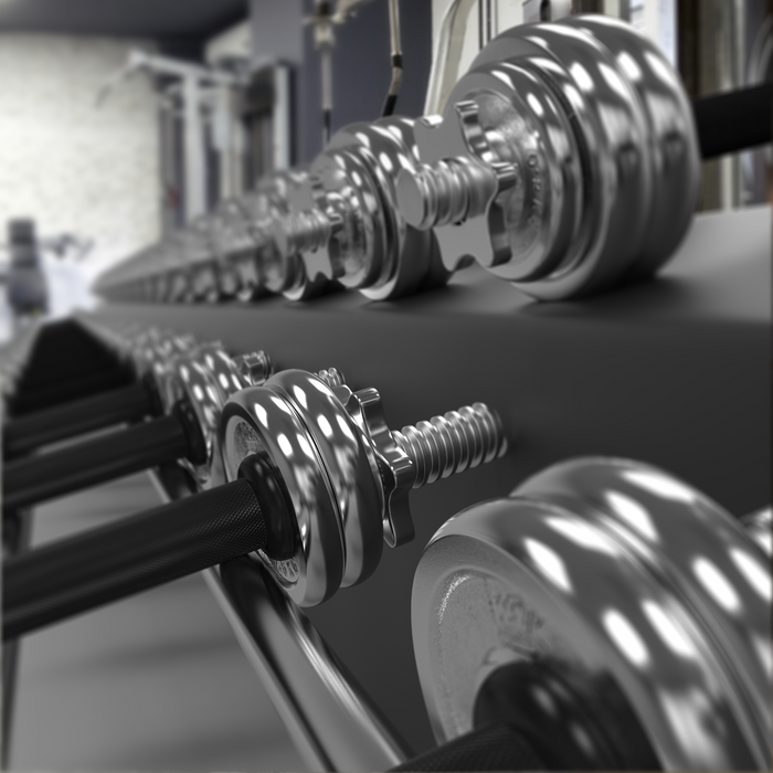 Chrome dumbbells from WeRSports