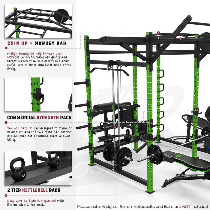 Big power cage rack product features
