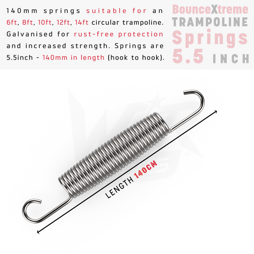 WeRSports trampoline springs product dimensions