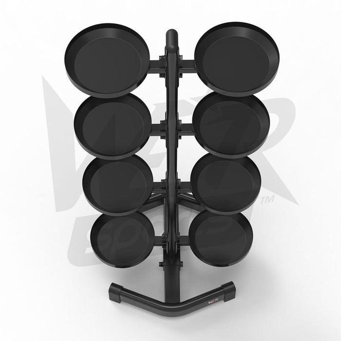 Kettlebell gym weight rack without weights