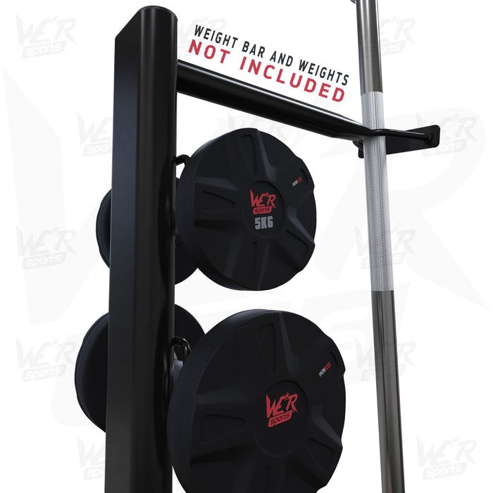 bar weights storage rack without weights