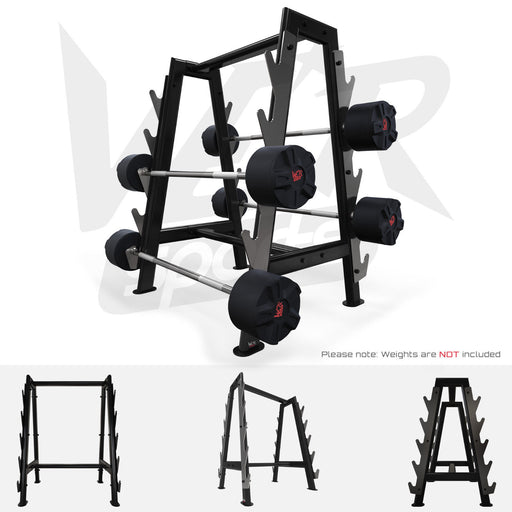 Hex barbell storage bar from WeRSports