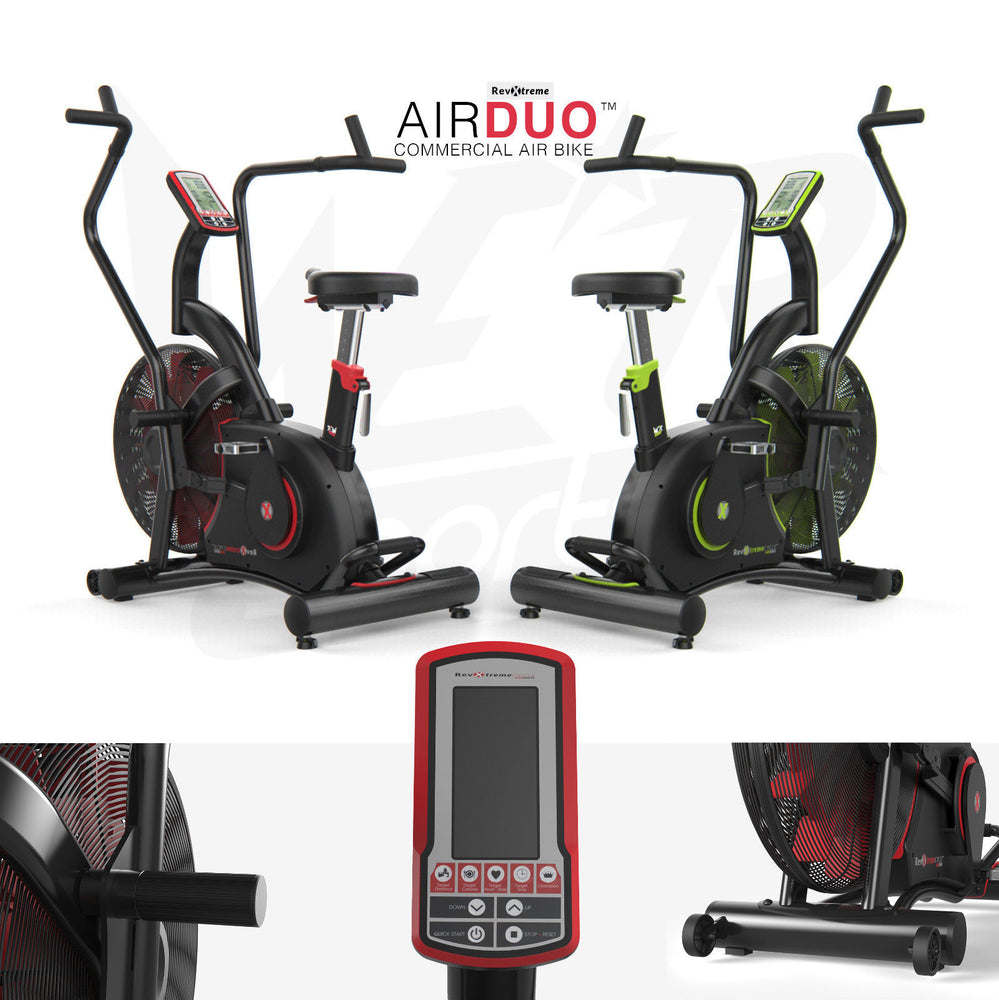 Exercise Bike Commercial Air Bike Dual Action Fan Bike Full Body Gym Workout Crossfit from WeRSports for cardio training