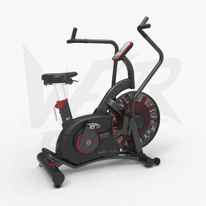 Air bike dual action exercise bike right view