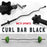 FlexBar 1" Black Curl Bar with SpinLock Collar from WeRSports