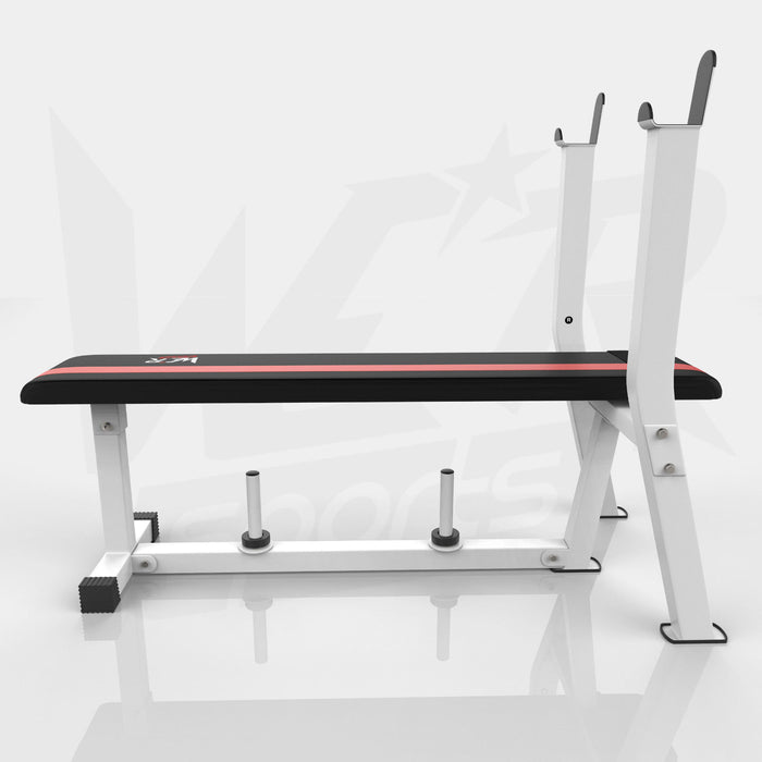 Side view of flat weight bench from WeRSports