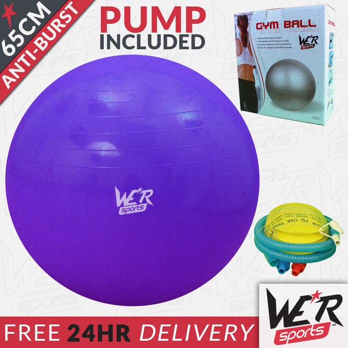 65cm violet YogaFlex gym ball 24 hr delivery from WeRSports
