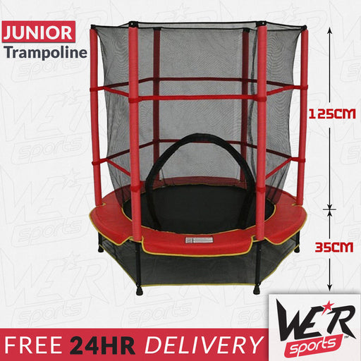 24 delivery of red BounceXtreme junior trampoline from WeRSports