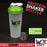 24 hr delivery green protein shaker bottle from WeRSports