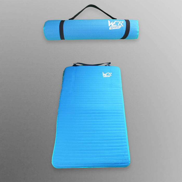 blue 10mm yoga mat from WeRSports