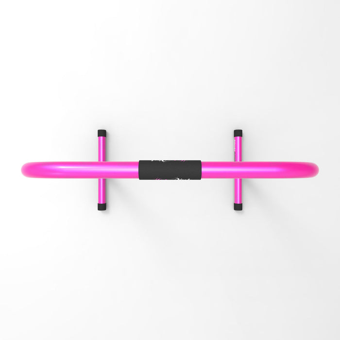 top view purple parallel bars