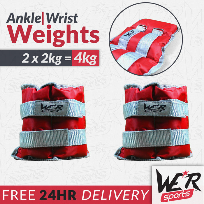 24 hr delivery 4kg RunFlex Ankle weights from WeRSports