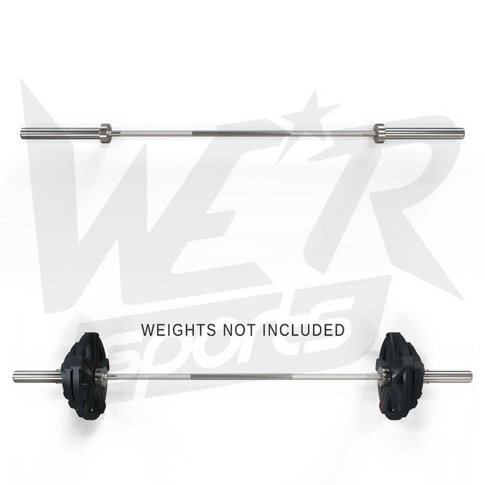 barbell bar with and without weights