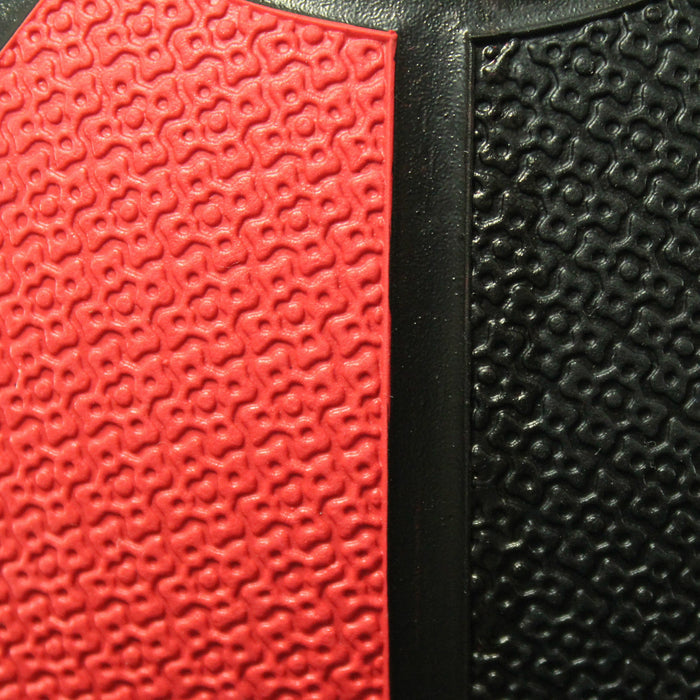 red crossfit medicine ball surface