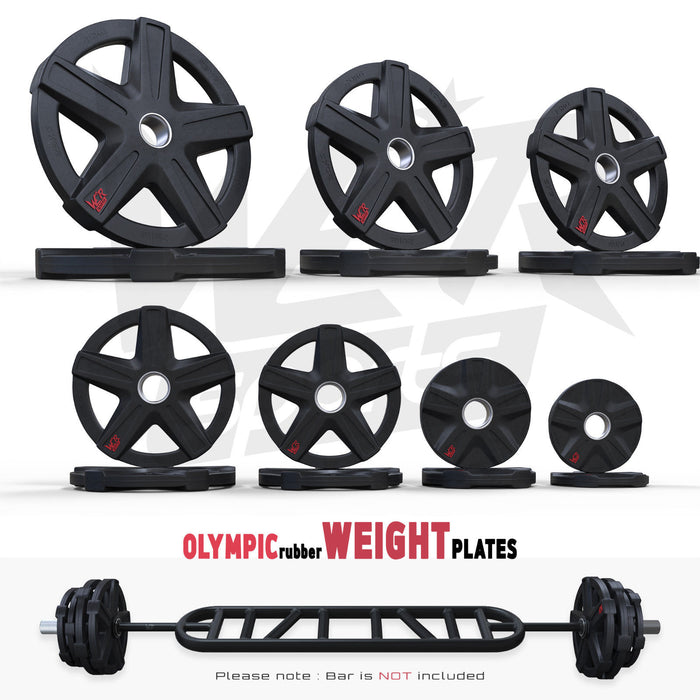 ReXFlex Olympic Rubber Encased Weight Plates from WeRSports