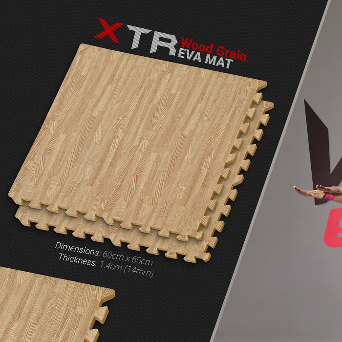 dark wood pattern YogaFlex EVA Soft Floor Mat from WeRSports
