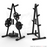 Weight rack stand with and without weights