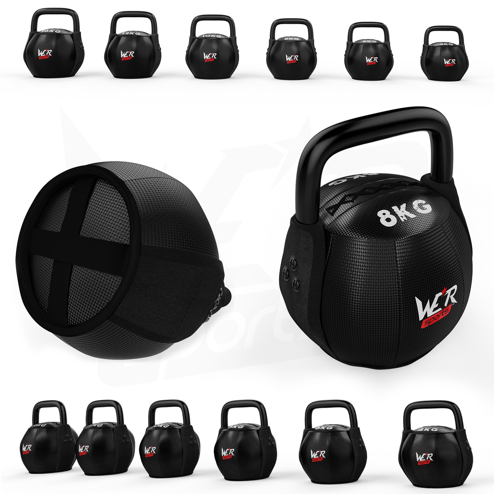 Kettlebells with synthetic leather