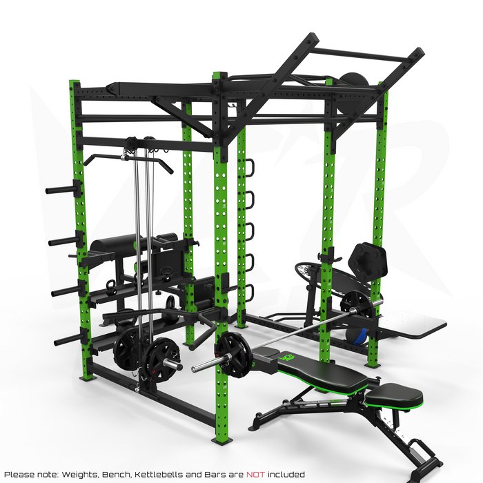 Green power cage rack