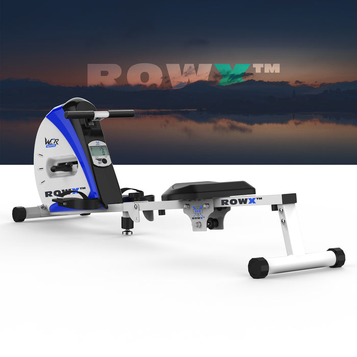 rowx rowing machine blue revxtreme