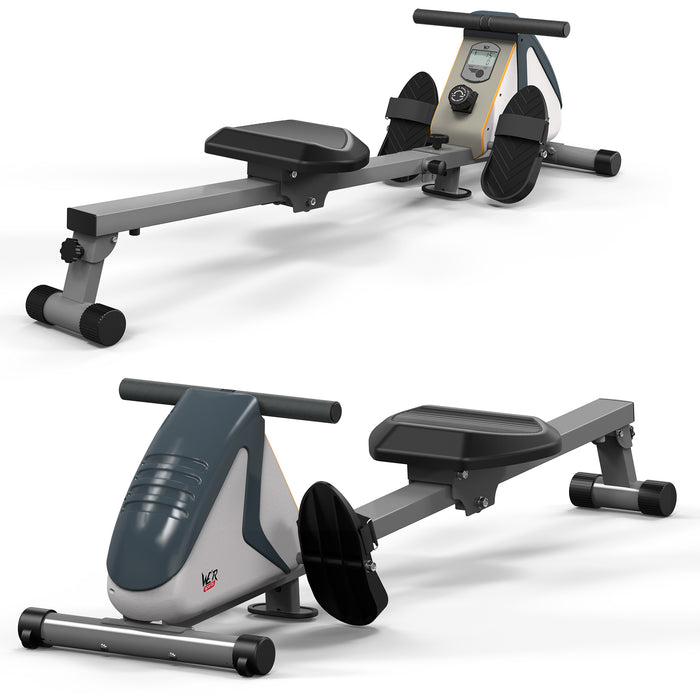 RevXtreme RowX 2 Magnetic Rowing Machine WHITE-SILVER