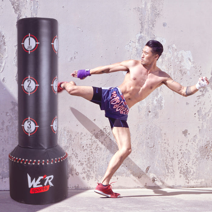 Boxing Free Standing Heavy Duty Punch Bag Stand MMA Kick Strike UFC
