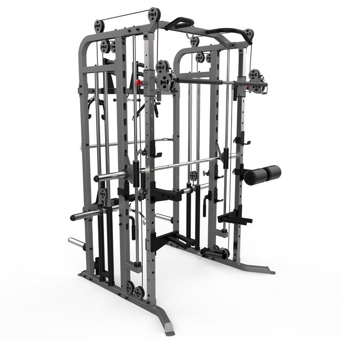 we r sports multi gym smith machine power rack comercial cage silver