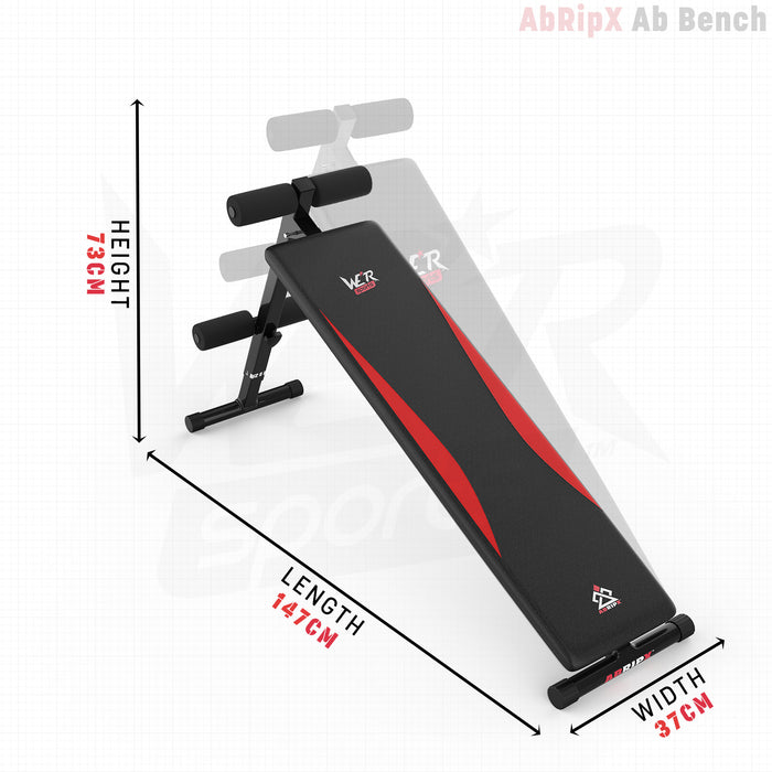 AbRipX Ab Bench Black & Red