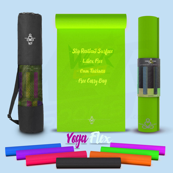 yoga flex final main amazon green Green yogaflex mat