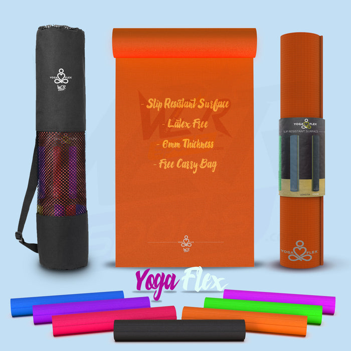 yoga flex final main amazon orange Orange yogaflex mat