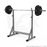 Silver and black squat barbell rack from WeRSports