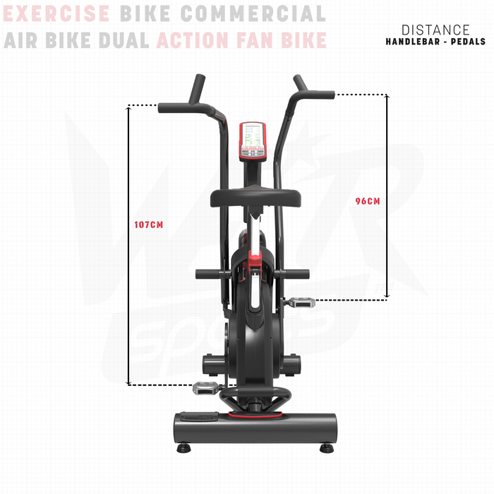 Exercise bike height dimensions
