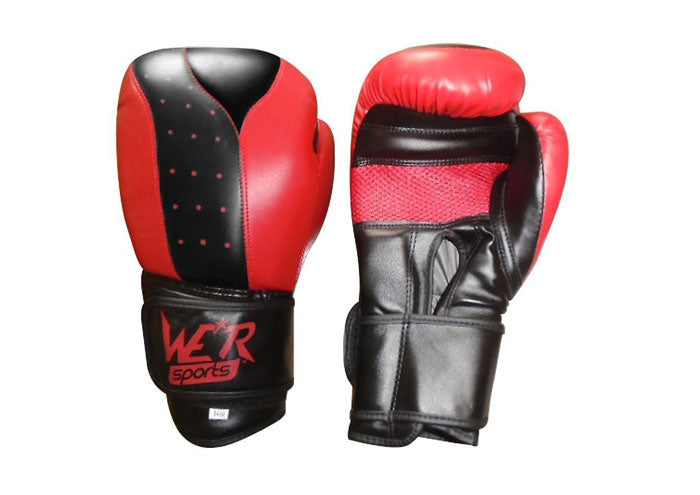We R Sports Boxing Gloves in Red and Black