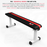 White and red FlatPress flat weight bench from WeRSports