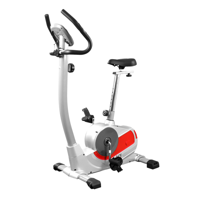 RideX silver and red exercise bike from WeRSports
