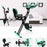 We R Sports Folding Magnetic Cardio Exercise Bike in green at home