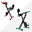 We R Sports Folding Magnetic Cardio Exercise Bike in red and green